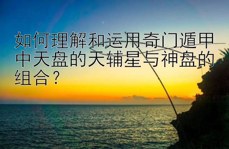 如何理解和运用奇门遁甲中天盘的天辅星与神盘的组合？